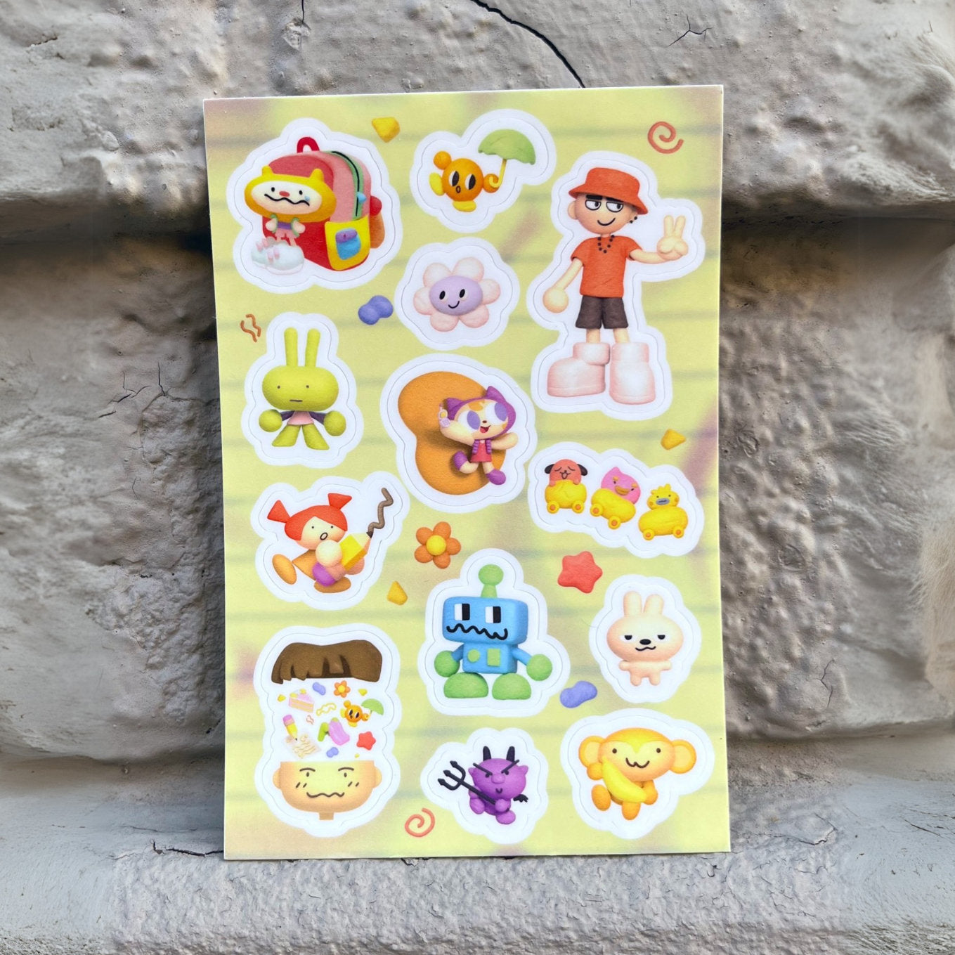 Doodle Critters Sticker Sheet